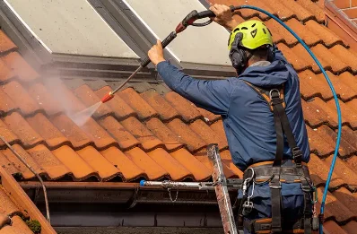 Démoussage et hydrofuge de toiture à Poisy